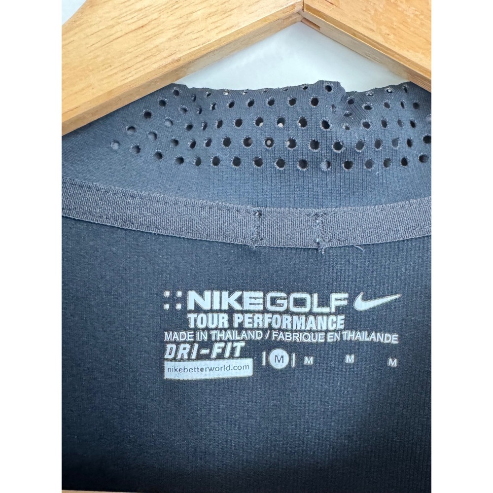 Nike Golf Tour Performance BLACK Dri-FIT Polo Shirt Athletic Fit - M - Picture 3 of 11